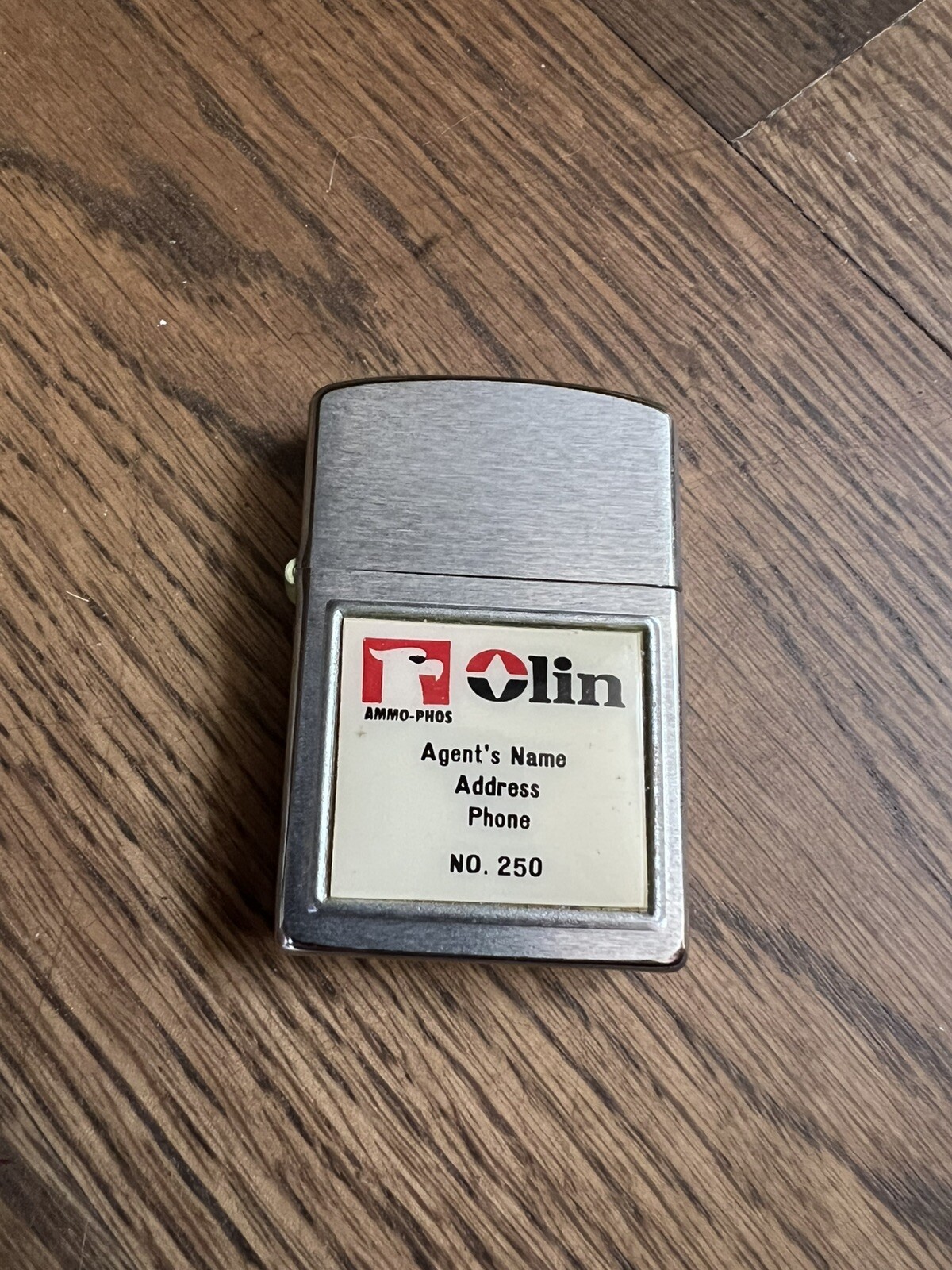 Vintage « Ammo Phos  » OLIN « Life-Liter » Cigarette LIGHTER SS