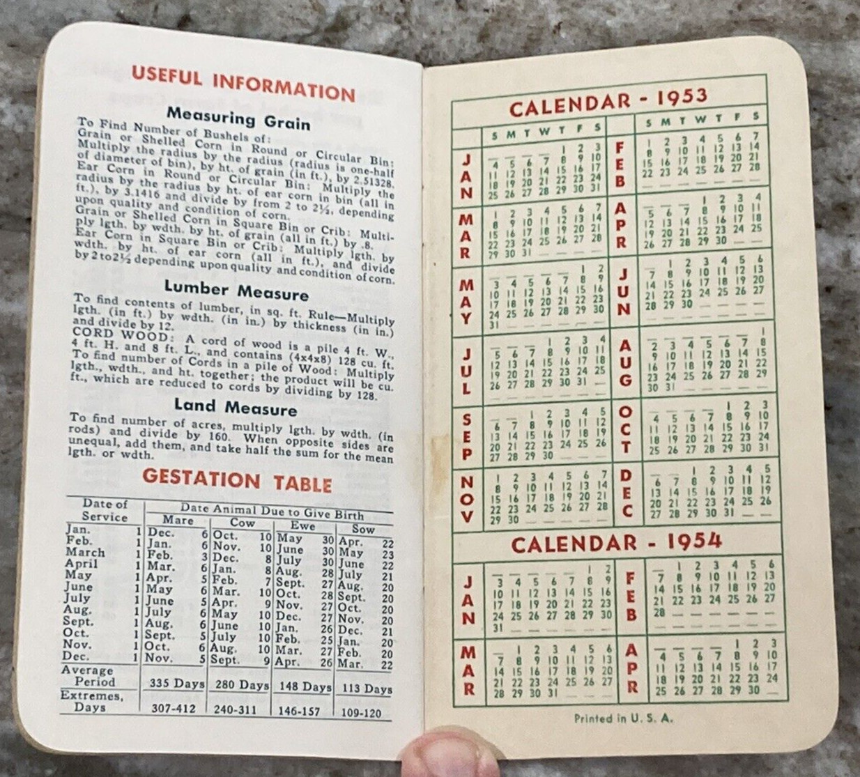 ARMOUR VERTAGREEN Fertilizer Memo Booklet 1953 Agriculture Ad Memo Book A993