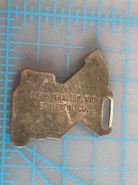 WF-081 1930s era TRACTOMOTIVE TRACTOR BULLDOZER Old Original Watch Fob