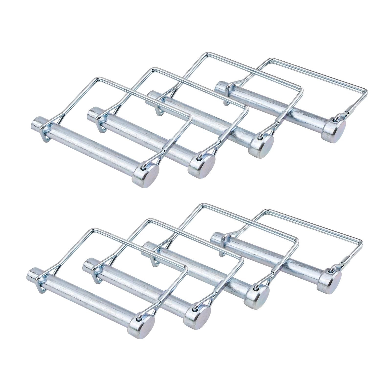 Truleego 8 Pack Trailer Coupler Pin 3/8X4In Towing Hitch Pin Heavy Duty Wire