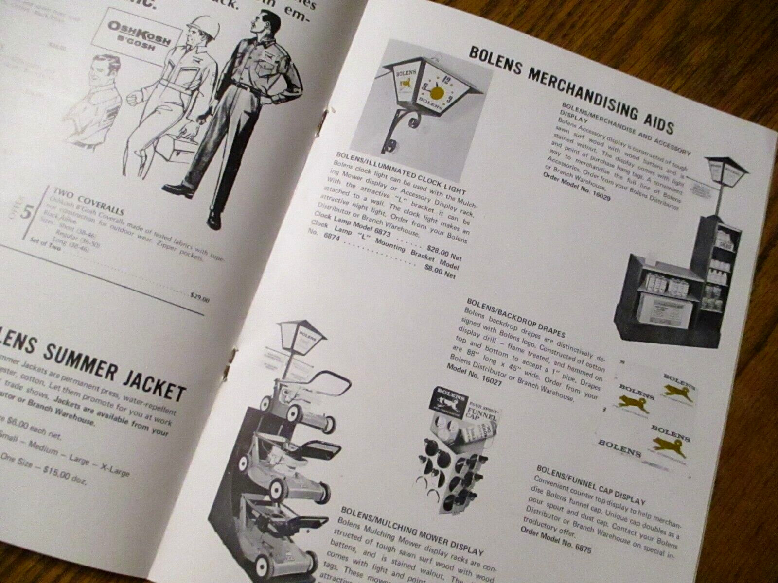 Bolens Lawn Garden Tractor & Attachments & Mowers Dealer Advertising Sales Guide