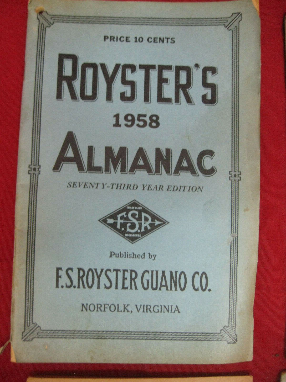 Unique Antique Lot of 4 Royster Ad Fertilizer Memo Notebooks 58,46,43,42 Years
