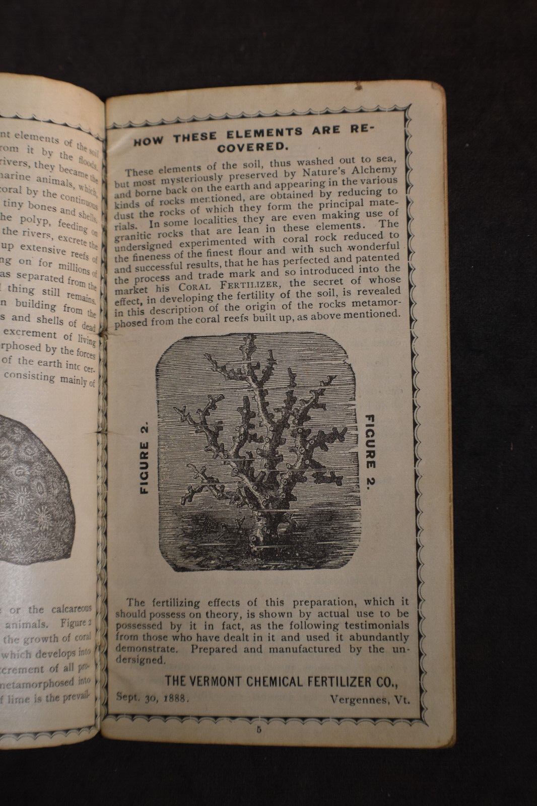 Ca 1888 Vermont Chemical Fertilizer Company Brochure – Vergennes Vermont
