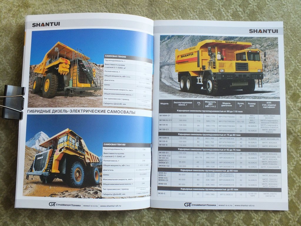 SHANTUI Trucks Bulldozer Excavator Graider Construction Equipment Brochure 2025
