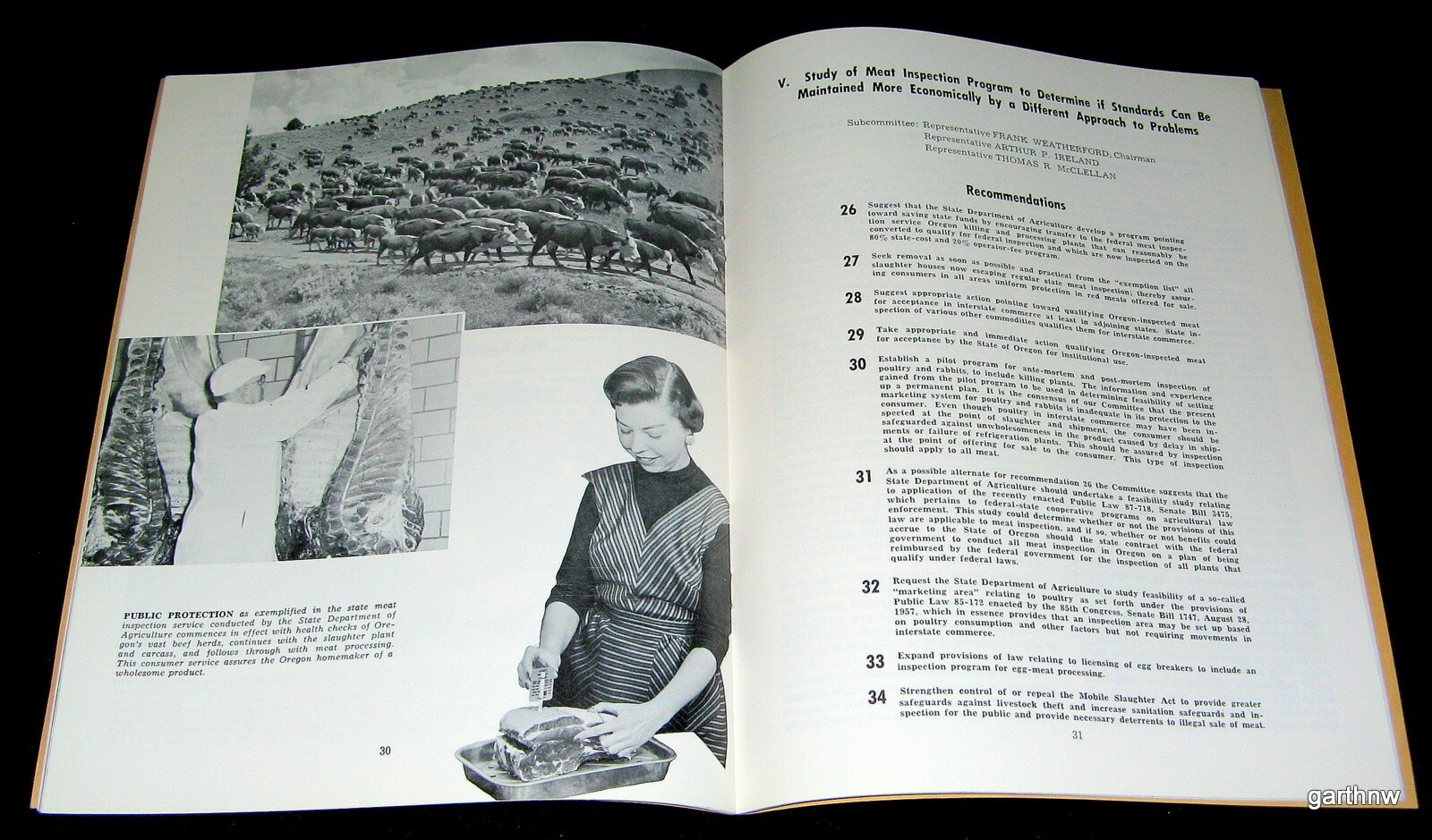 OREGON AGRICULTURE IN 1962 LEGISLATURE REPORT MARKETS TAXING PUBLIC FUNDS FAIRS