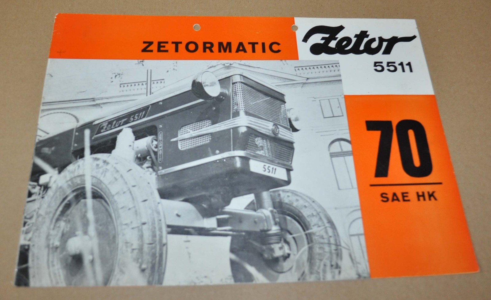 Zetor 5511 Tractor Specification Brochure Prospekt DK