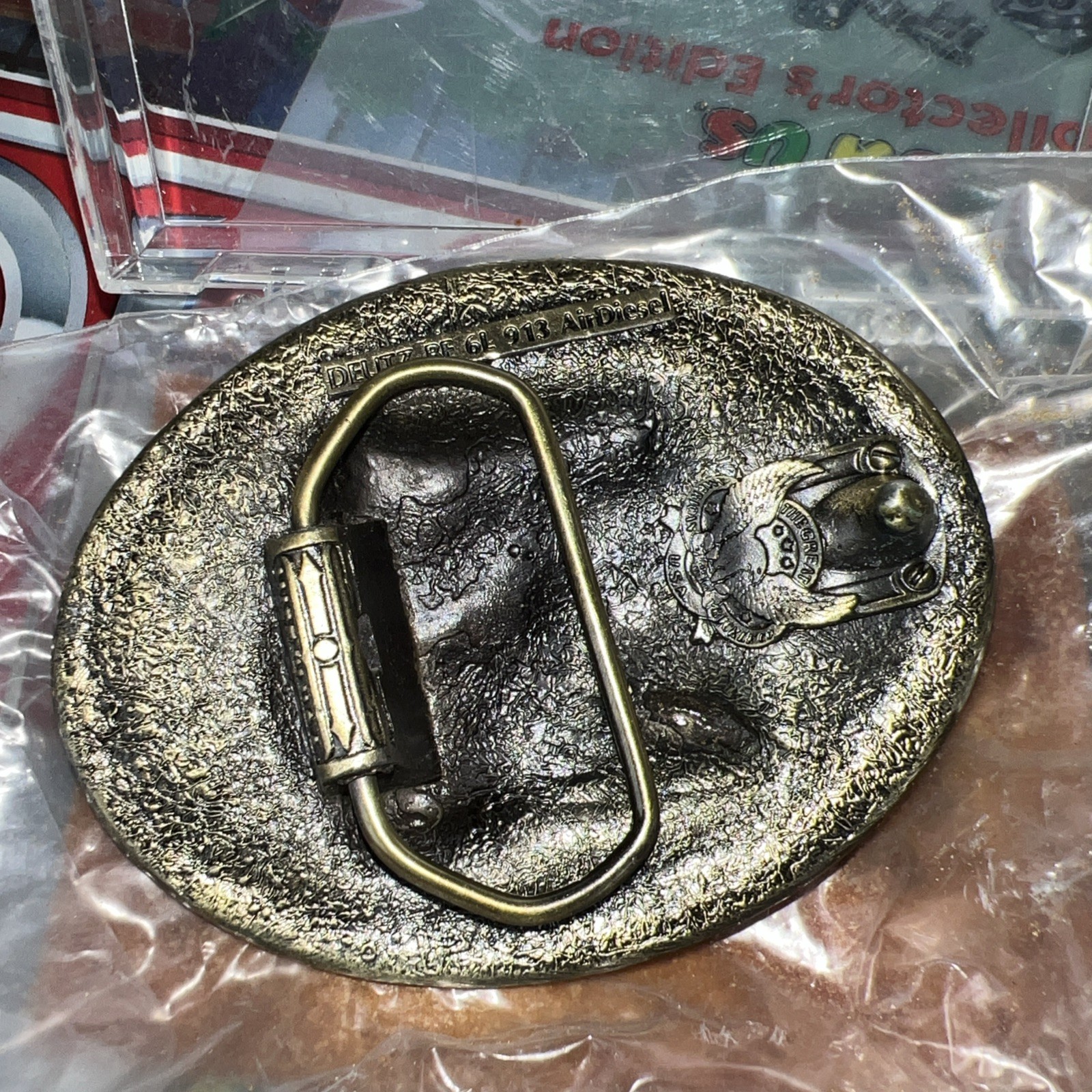 Vintage KHD Deutz BF 6L 913 Air Diesel Brass Belt Buckle New In Case