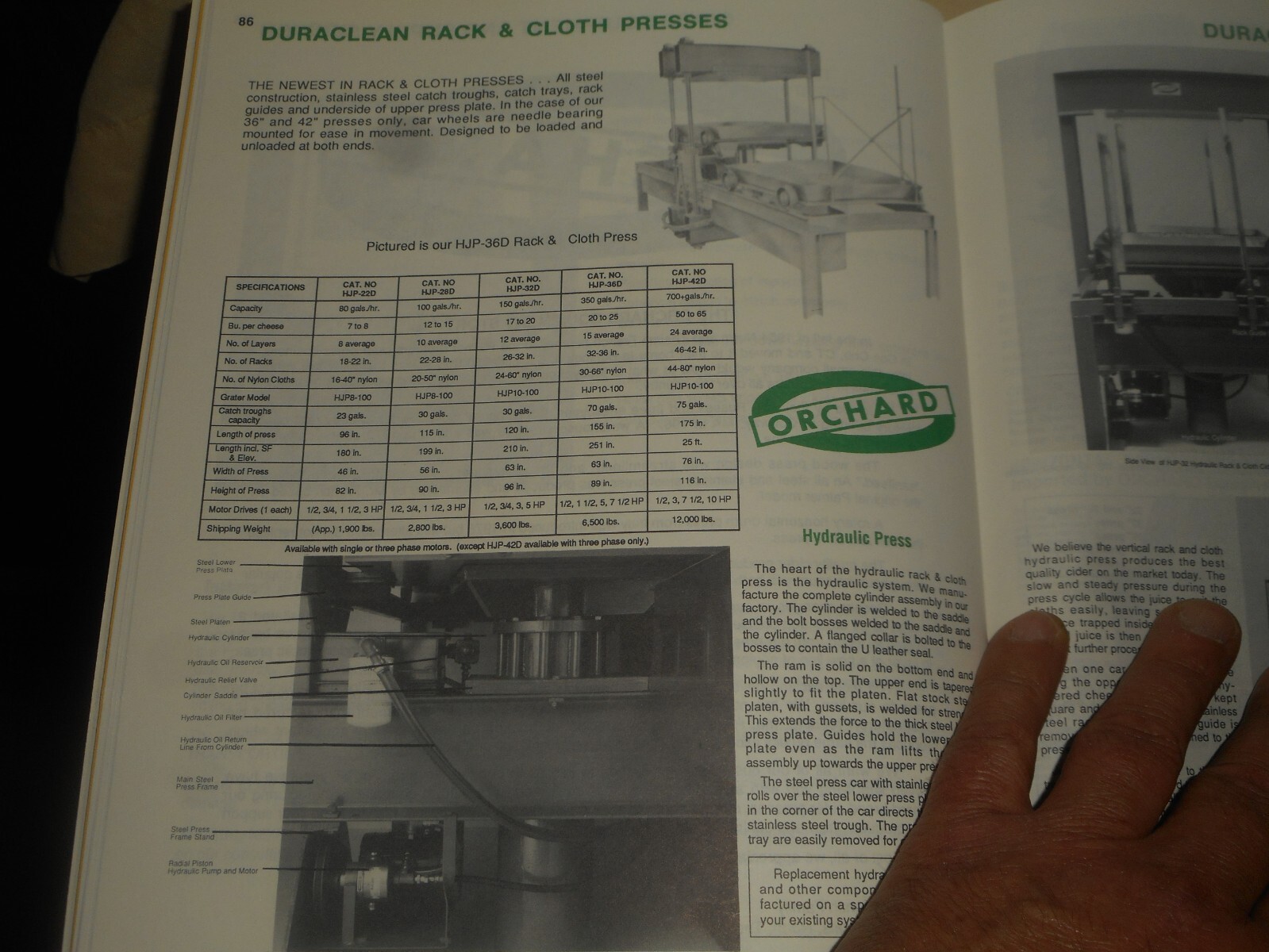 ORCHARD Equipment & Supply Co. 1992 MASTER CATALOG #4 & Rate Sheet APPLE FARMING