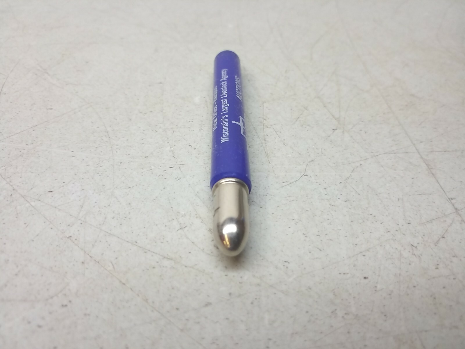 Equity Cooperative Livestock Sales Baraboo Wisconsin Vtg Ag Ad Bullet Pencil