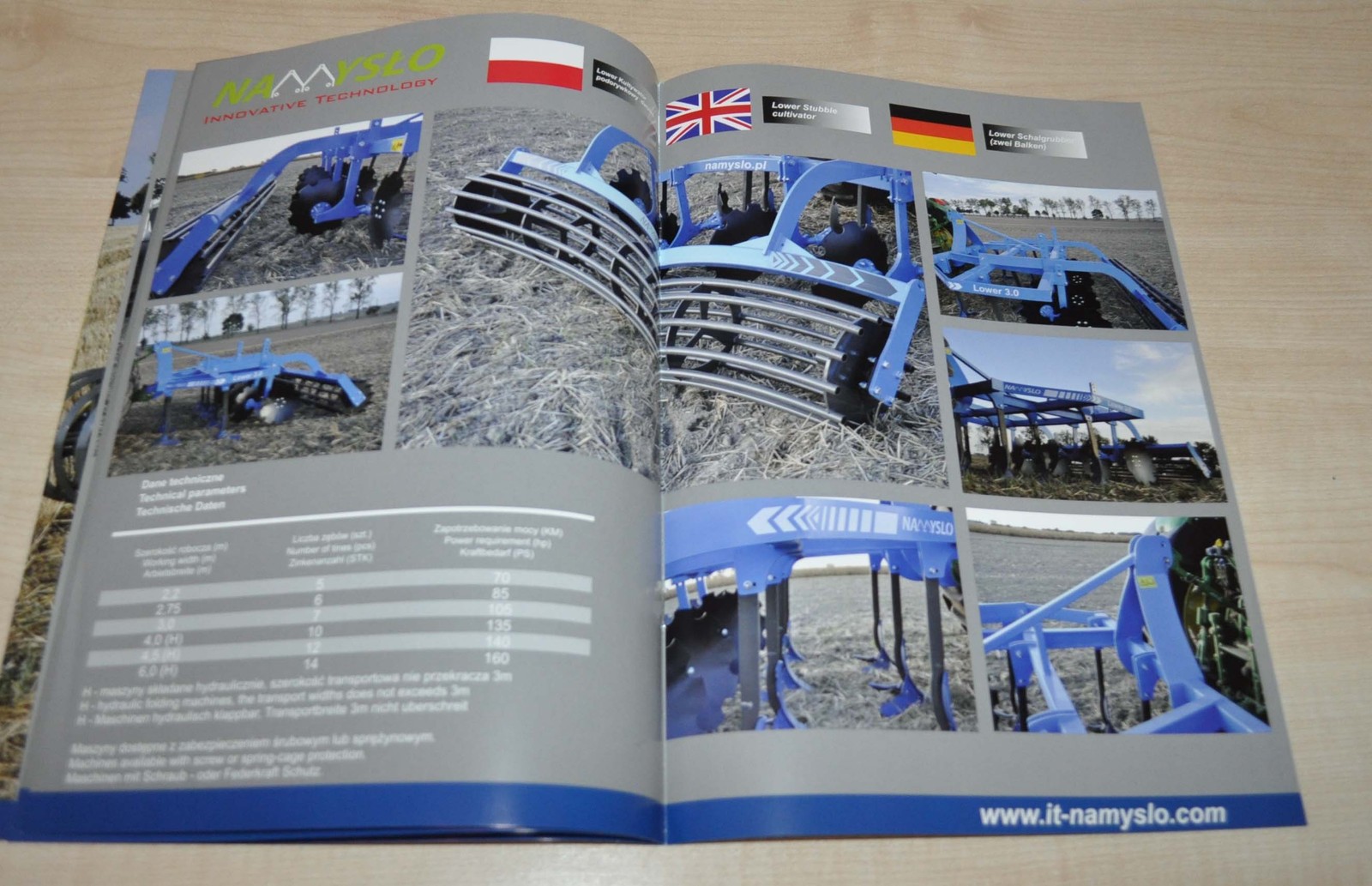 2015 Namyslo Agricultural Machinery Polska Brochure Prospekt