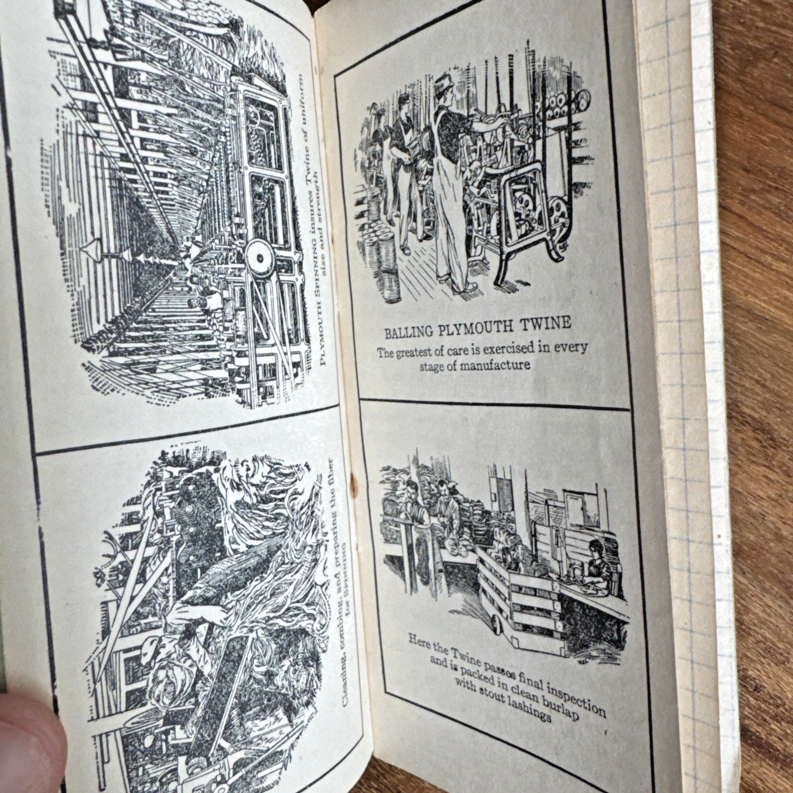 1925 Plymouth Binder Twine Memo Book Plymouth Cordage Farm Advertising