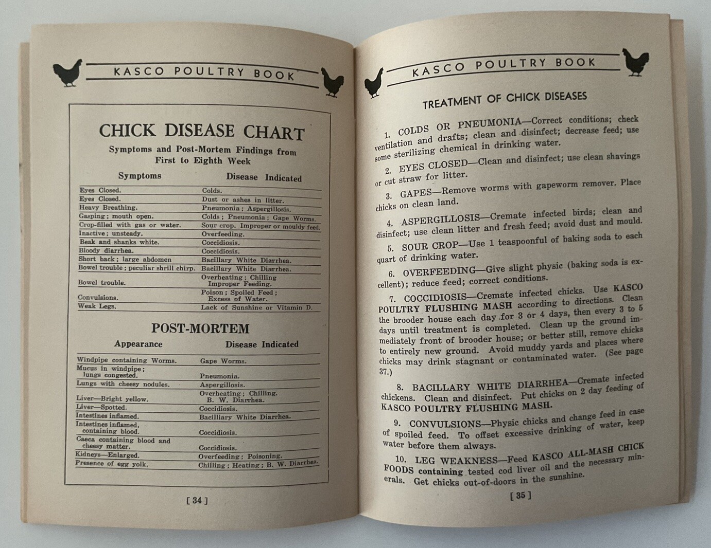 Kasco Poultry Book 1934 Edition – 55 Pages