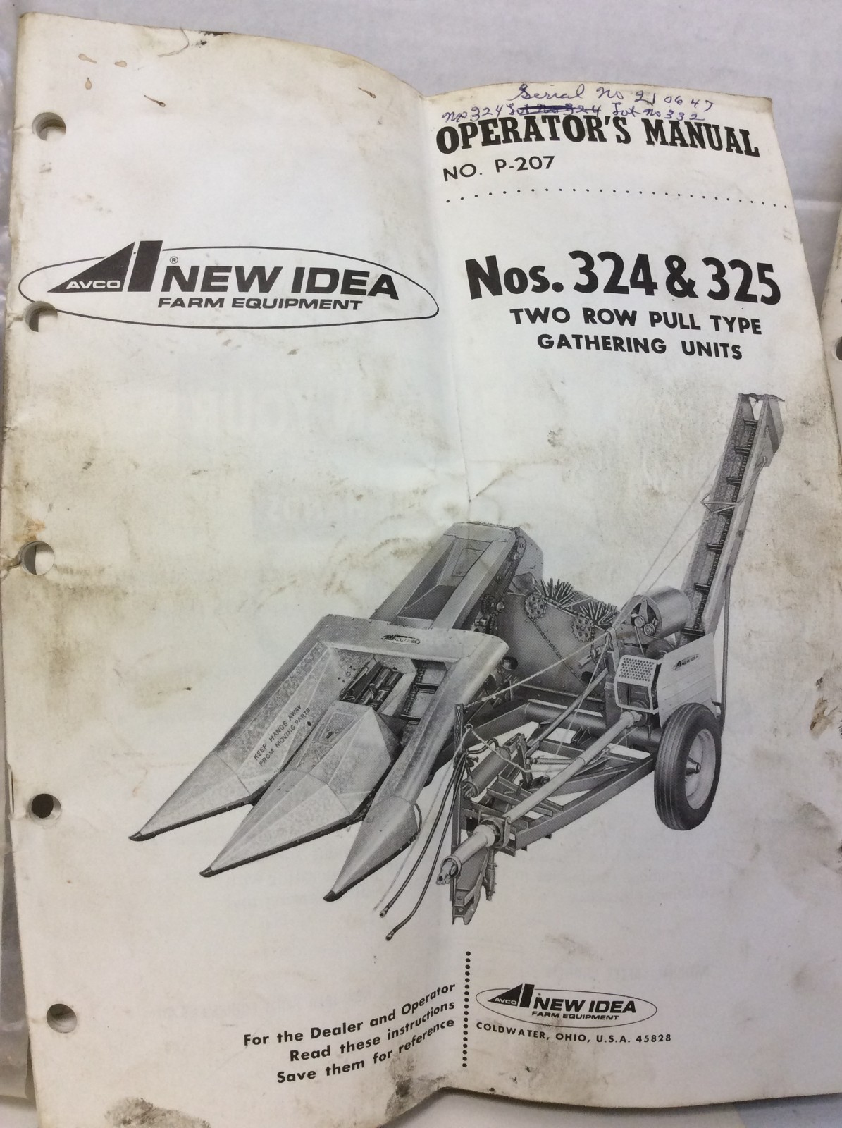 Vintage 1960s New Idea Farm Equipment Implement Manuals Lot Of 3