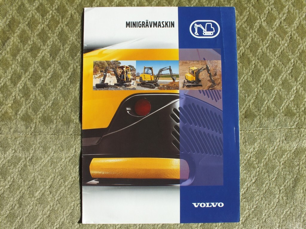 VOLVO EC13XR – EW130 Mini / Middle Range Excavator Sweden Brochure Prospekt 2003