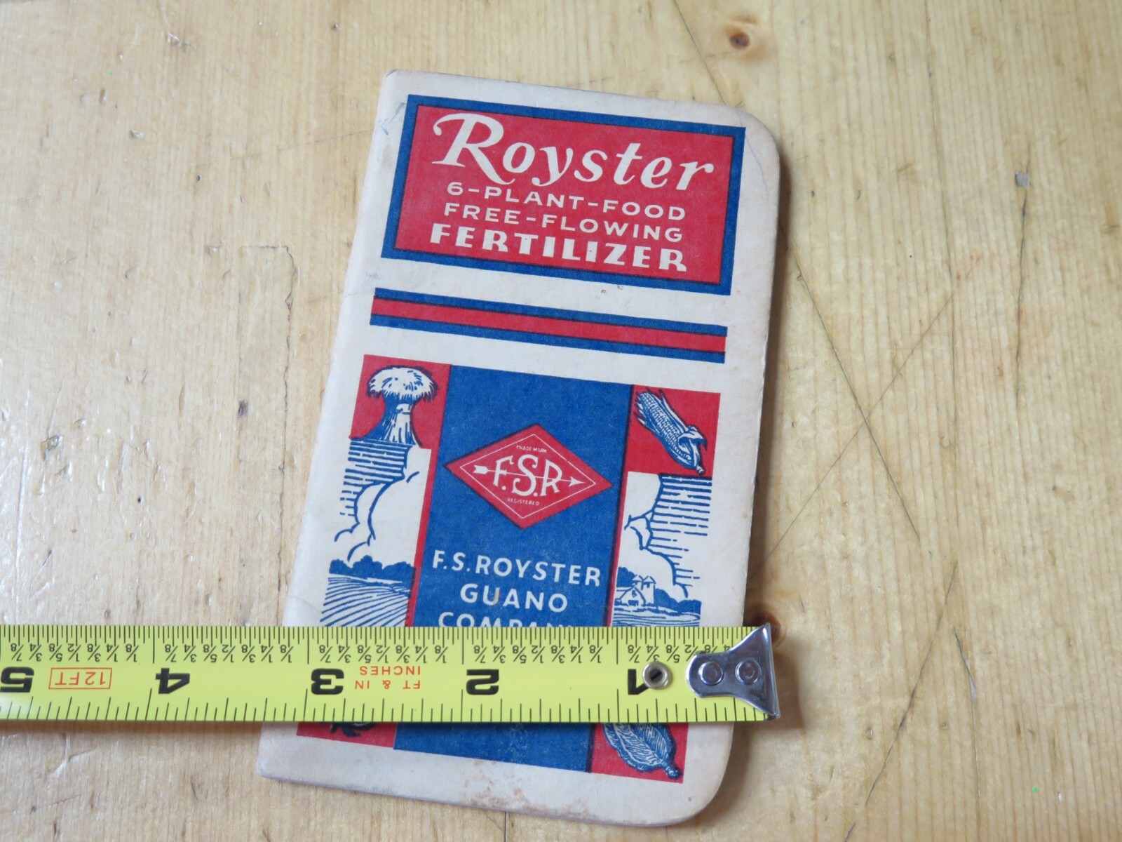 VINTAGE 1949 ROYSTER FERTILIZER NOTE PAD GUANO CO. TOLEDO OHIO INDIANAPOLIS IN.