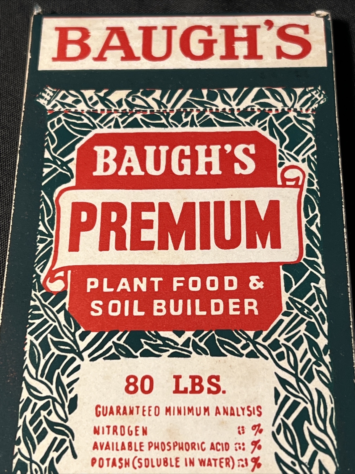 Vintage BAUGH’S & Sons Co. PLANT Food & SOIL Builder UNUSED Pocket Notebook Farm