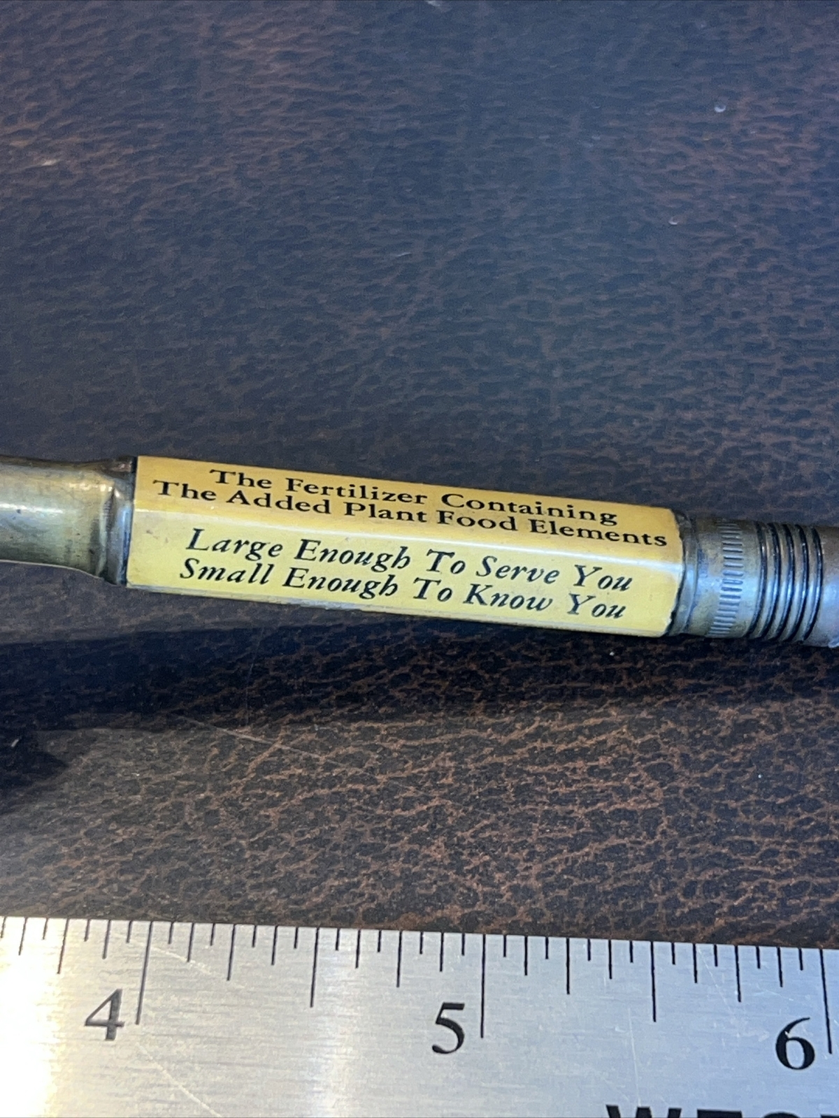 Vintage Early Farm Bullet Pencil Farmrite Central Chemical Hagerstown Md