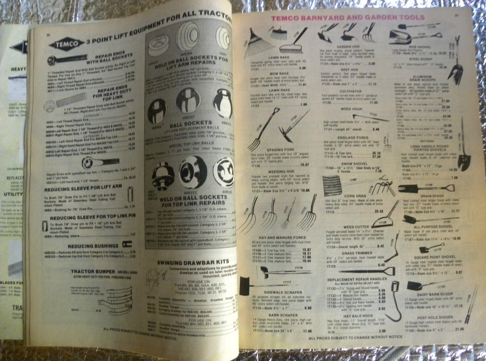 1983 Temco Tractor Parts Catalog Bloomsburg Pa FREE SHIPPING