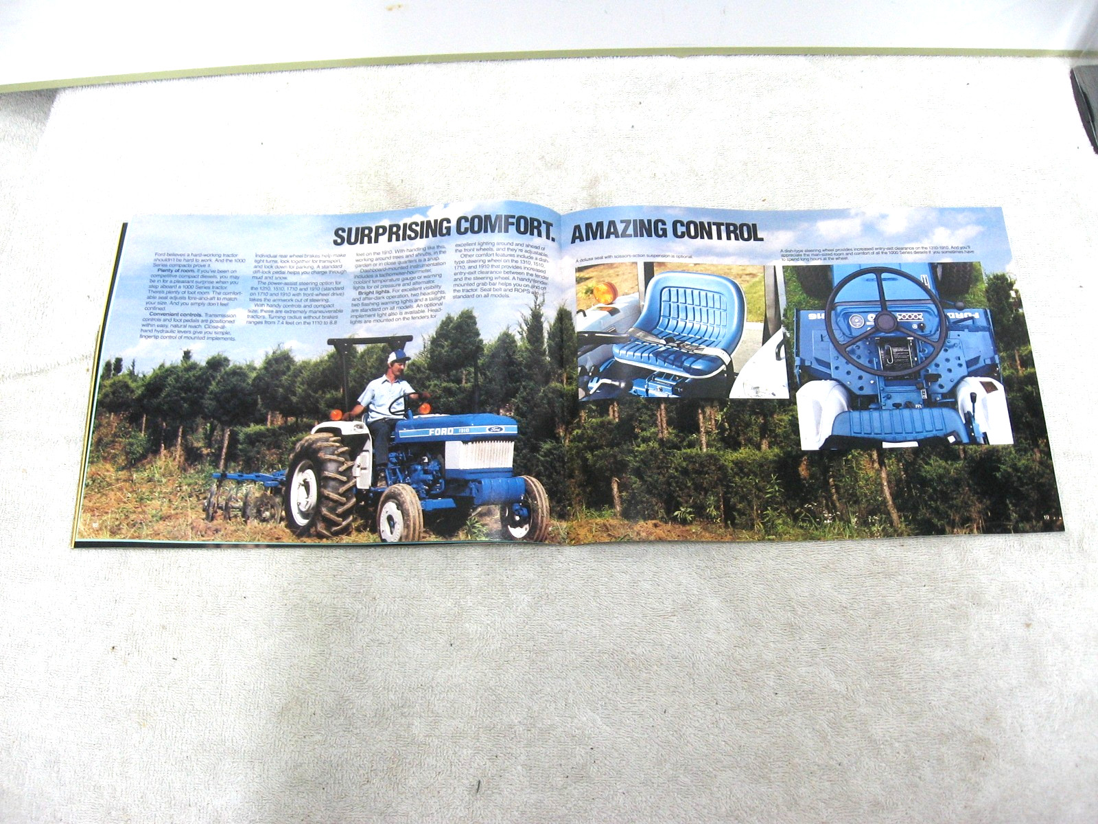 VINTAGE 1986 FORD TRACTOR BROCHURE 1000 SERIES 1110 1210 1310 1510 1710 1910