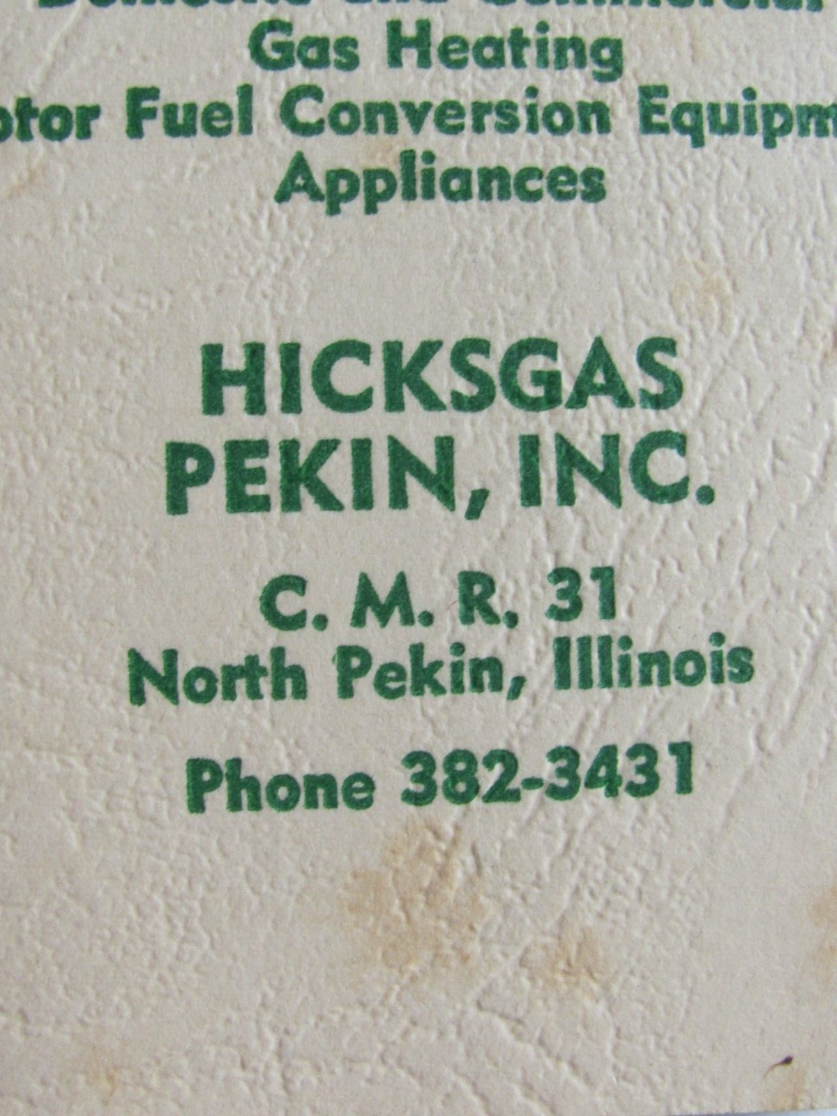 1966 HICKSGAS PEKIN NOTEBOOK FARM FERTILIZER LP GAS SERVICE