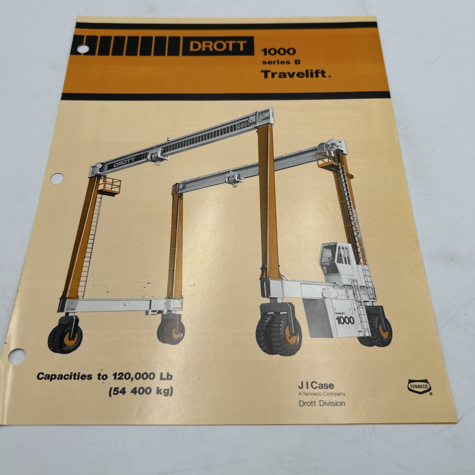 Drott 500 Series B Travelift Dealer&rsquo;s Brochure Tenneco Company