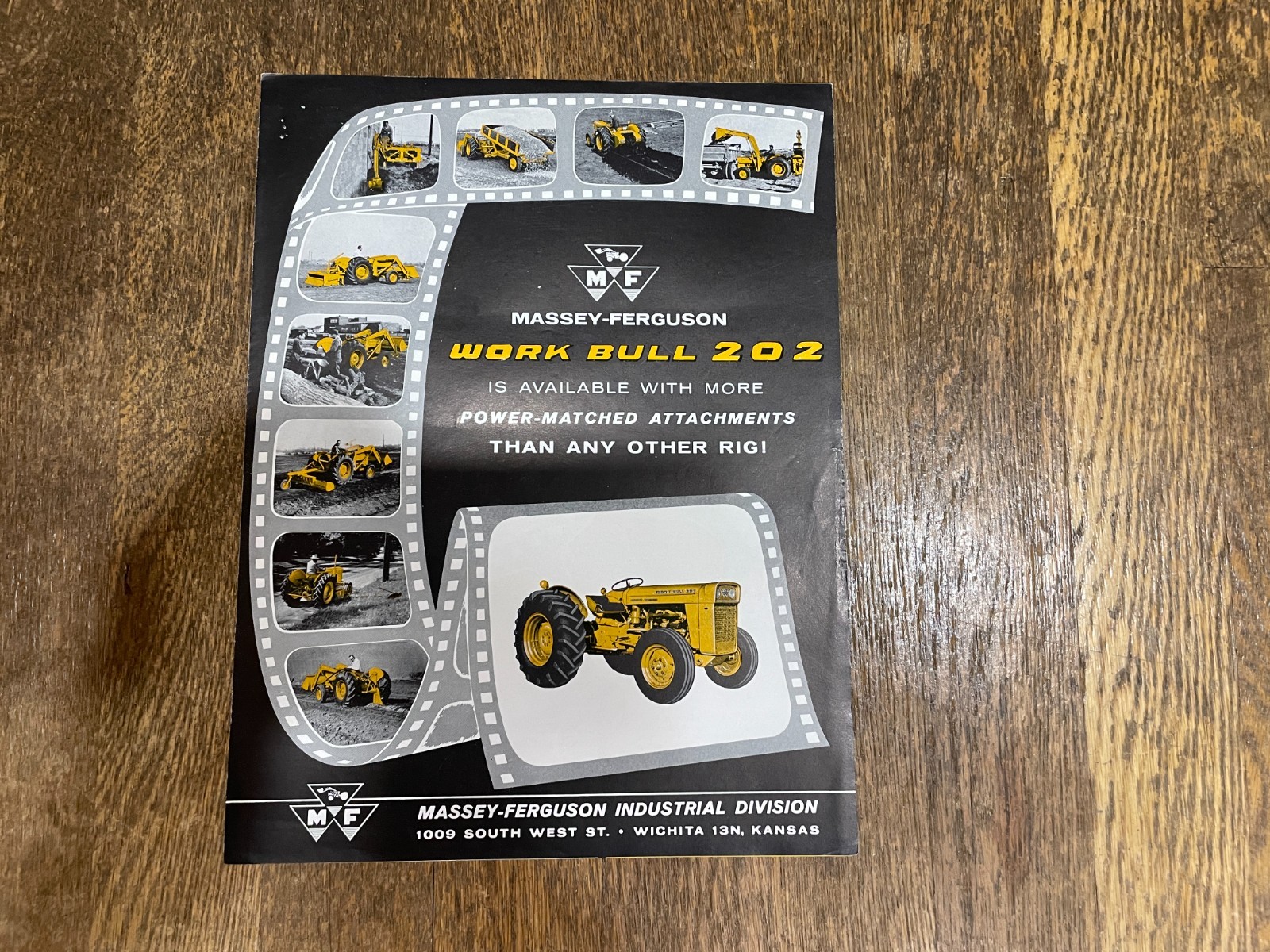 1950&rsquo;s Massey Harris Ferguson Work Bulls 202 Brochure Spec Sheet