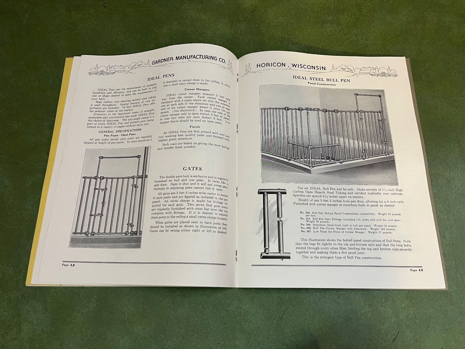 Original Idea Barn Equipment Sales Catalog Brochure 140 Horicon Wisconsin 1939