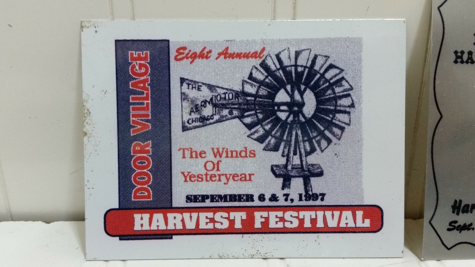 Show EXHIBITOR PLAQUE Lot Steam Gas Harvest Fest Car Tractor Power Indiana