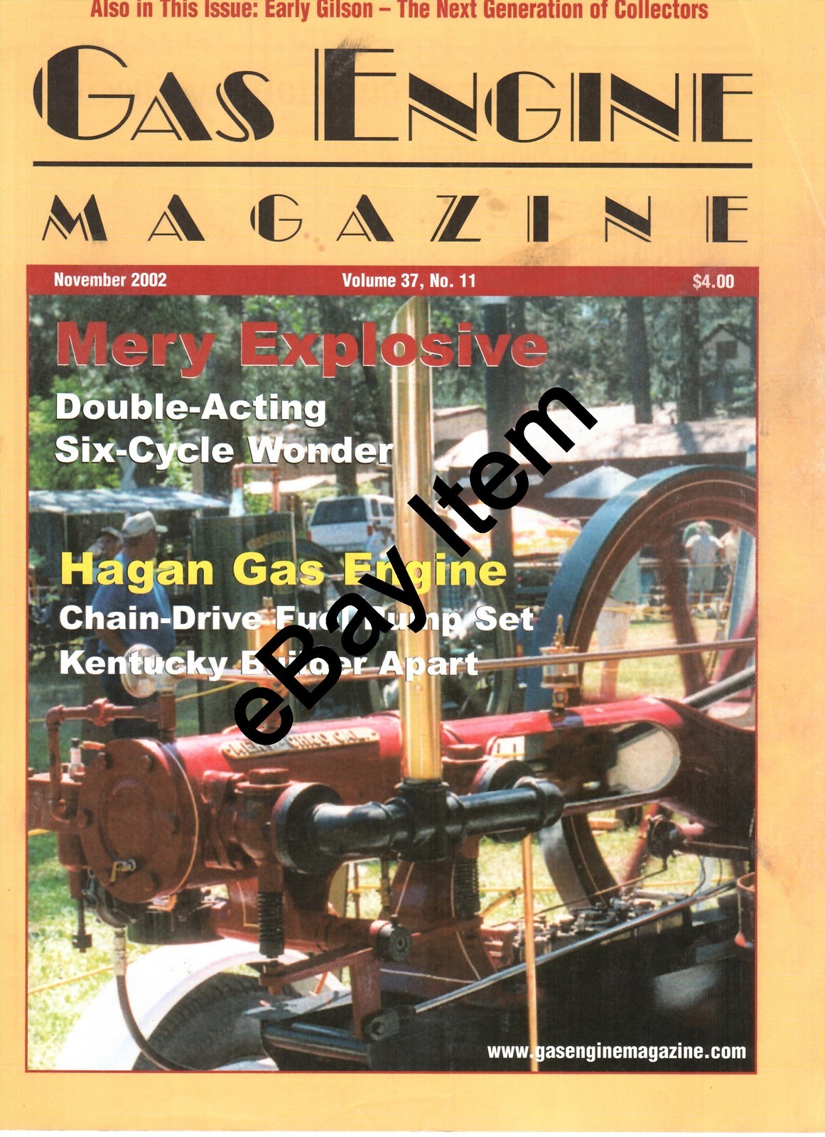 Hagan Gas Engine – Mery Explosive, New Holland Engines – Gilson – Gas-o-Meter