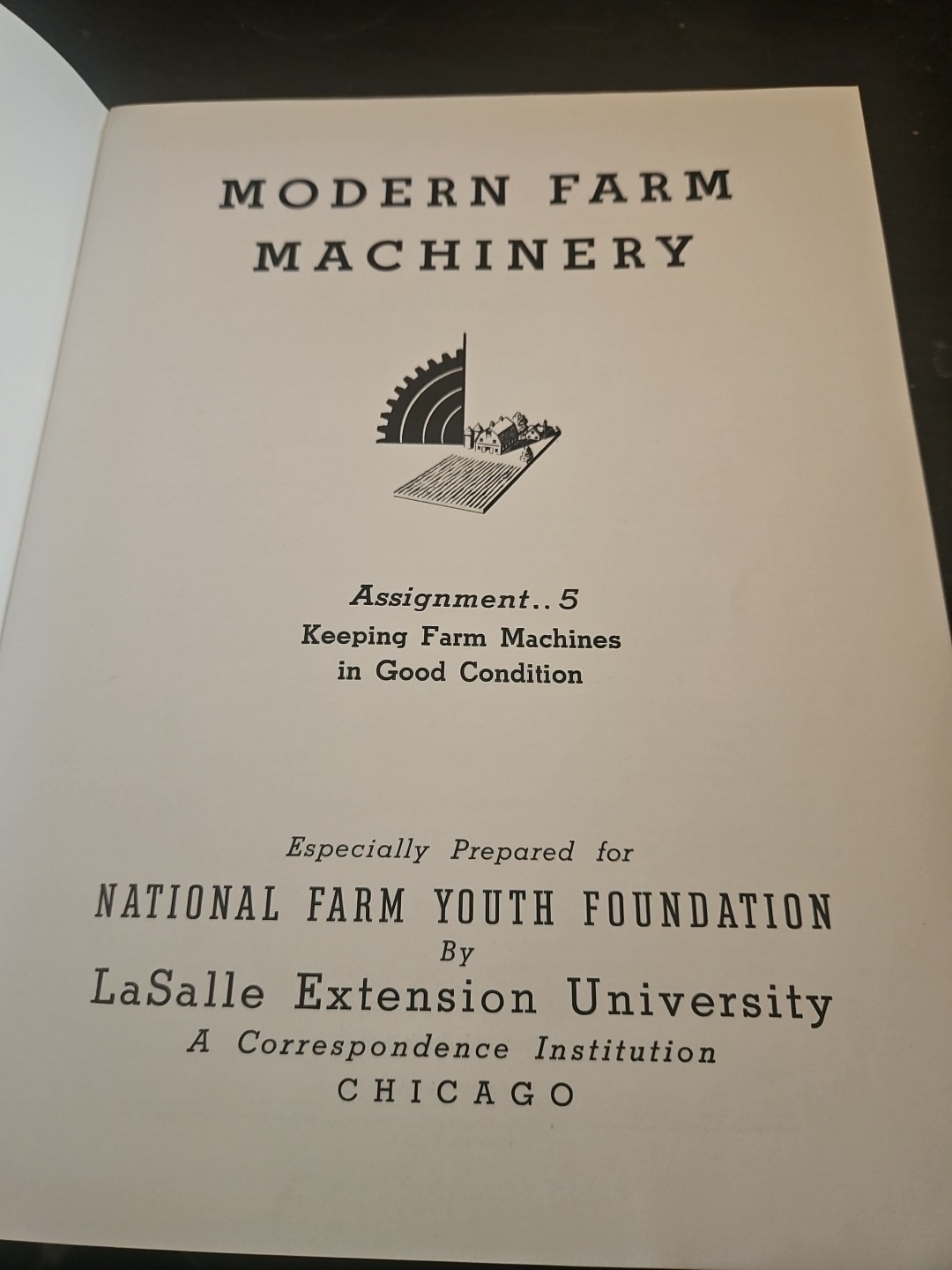 Set Of 5 Modern Farm Machinery Assignment 1-5 National Farm Youth 1941 Vintage