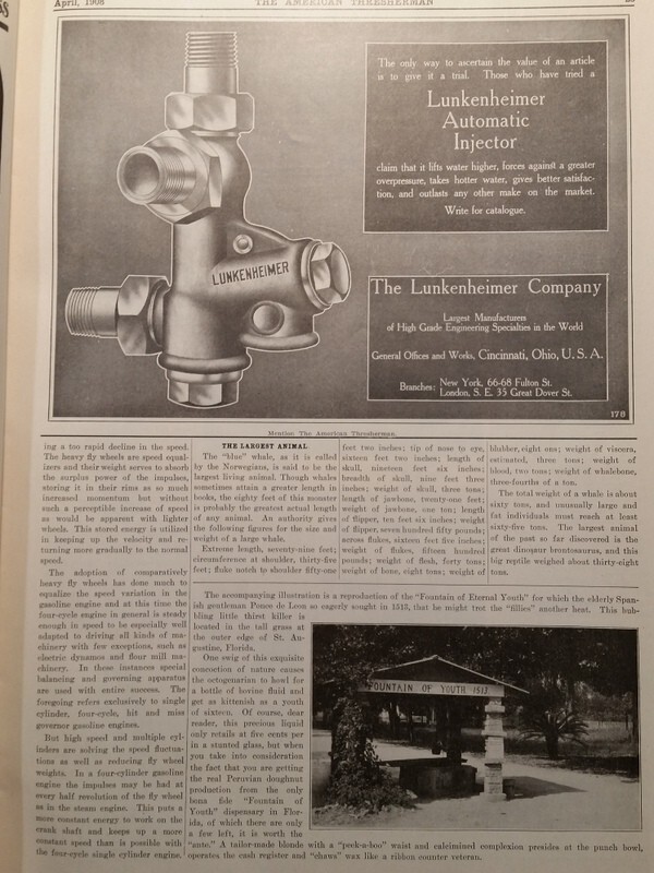 1908 The American Thresherman Complete Magazine Madison WI Many Great Ads !