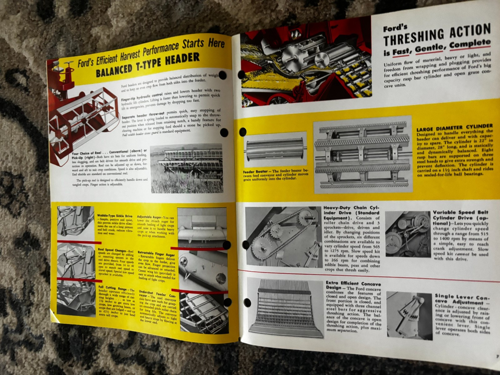 Ford Self Propelled Combine For 1961 Brochure DCPA26