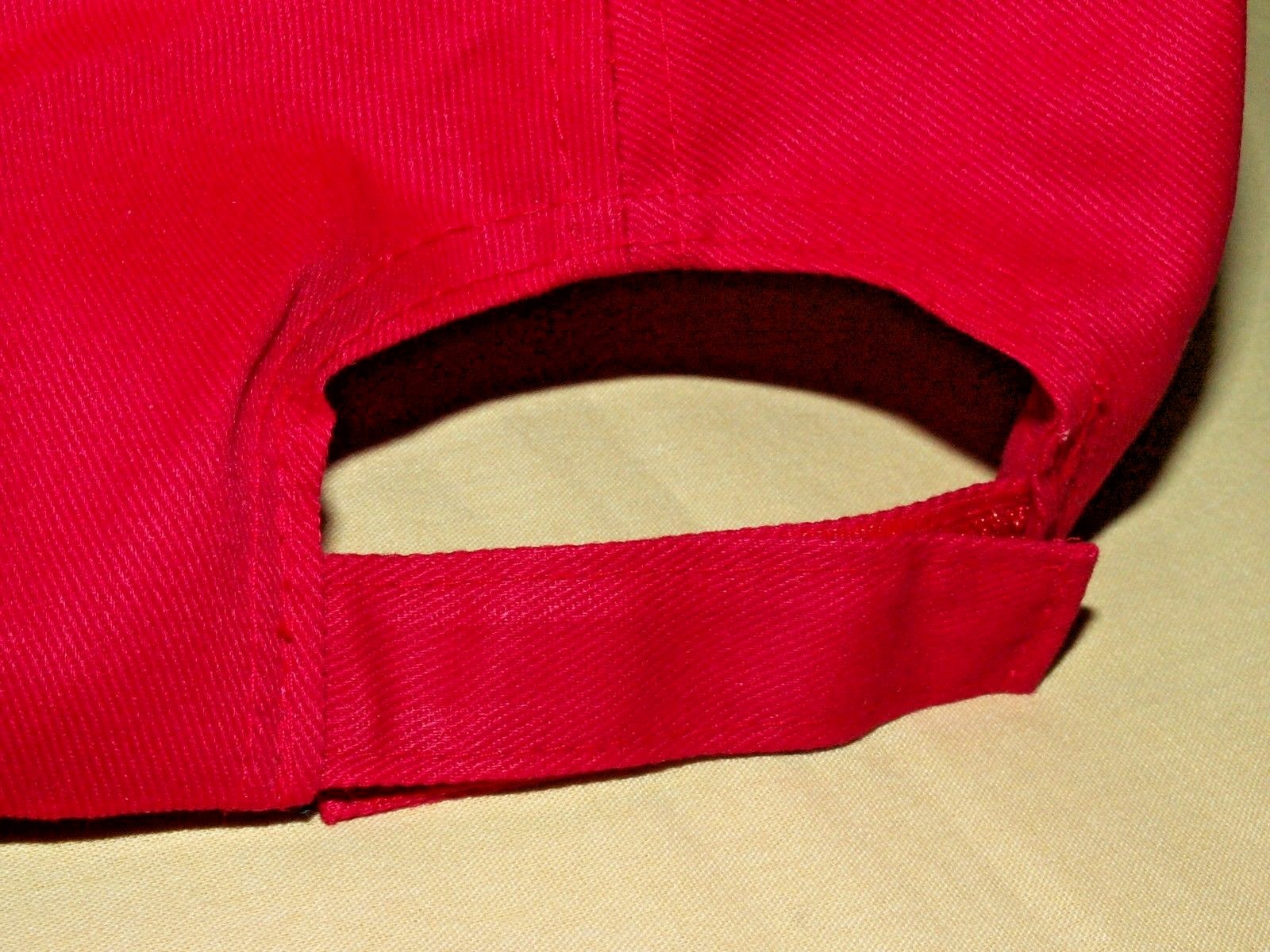 CUT RITE HARVESTING HAT BASEBALL BALL CAP RED CANVAS HEAD TO TOE ADJUST BACK.