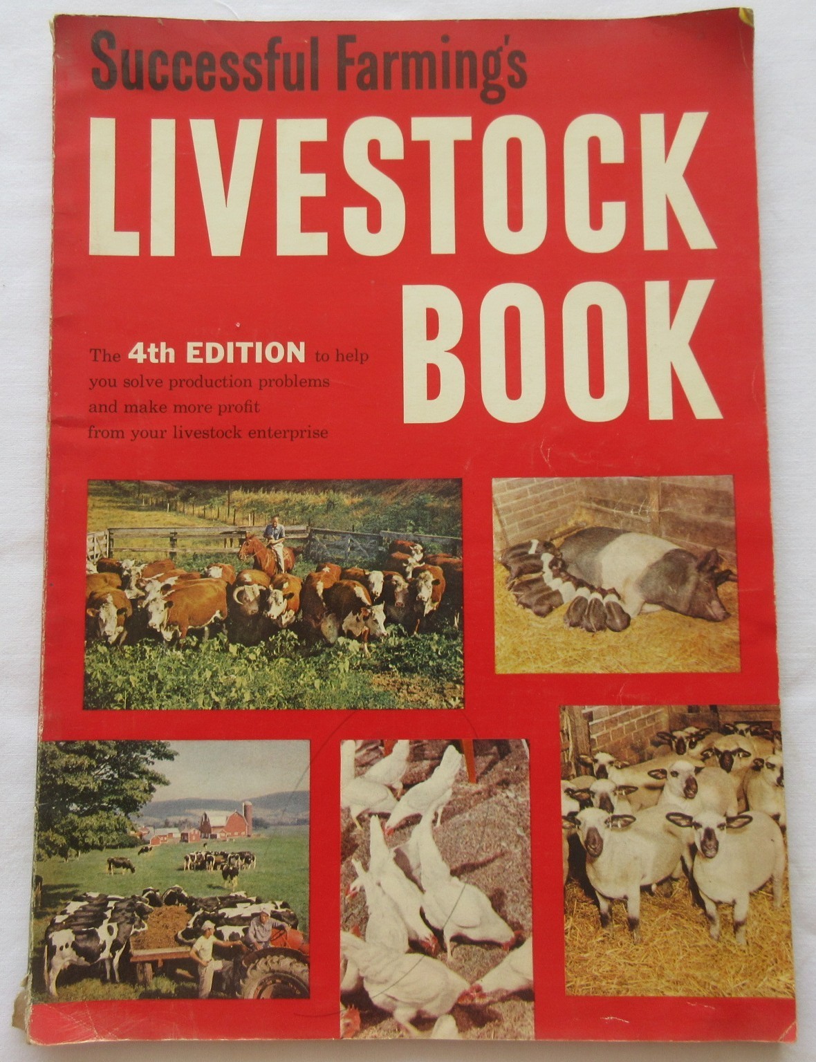 Vintage 1959 Successful Farming&rsquo;s Livestock Book Beef Hogs Dairy Poultry Sheep