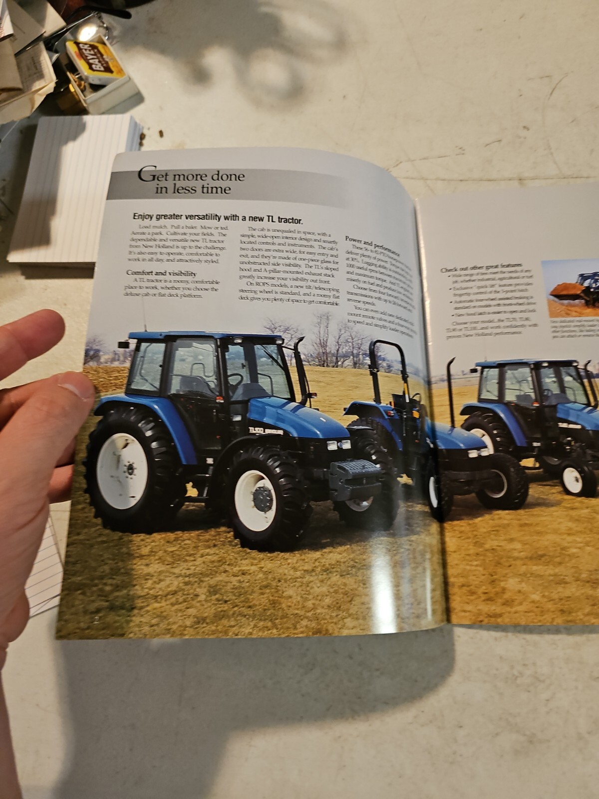 New Holland TL Series 56 to 82 HP Tractors Sales Brochure 1999