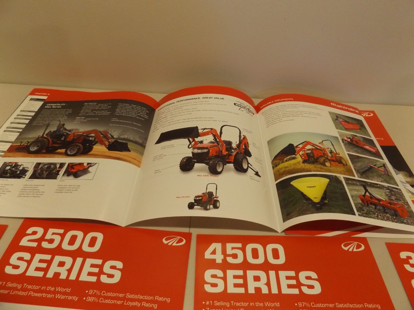 7-pc. MAHINDRA SERIES TRACTORS, 2016-2017