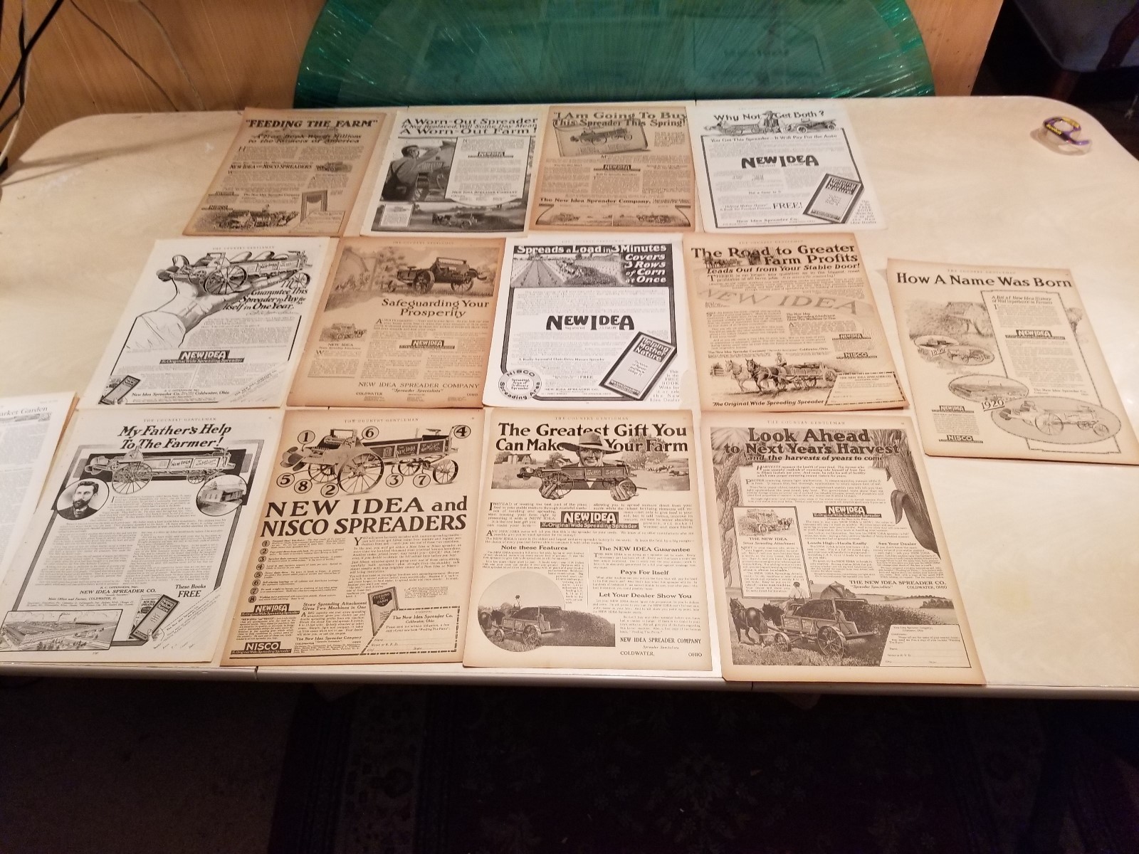 The New Idea Spreader Company 1916-1920 The Country Gentleman 19 print ads
