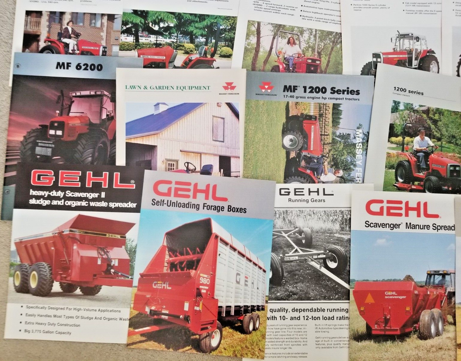 10 Pounds Of Tractor and Implement Brochures/Spec Sheets – 150+ 1980&rsquo;s and Up