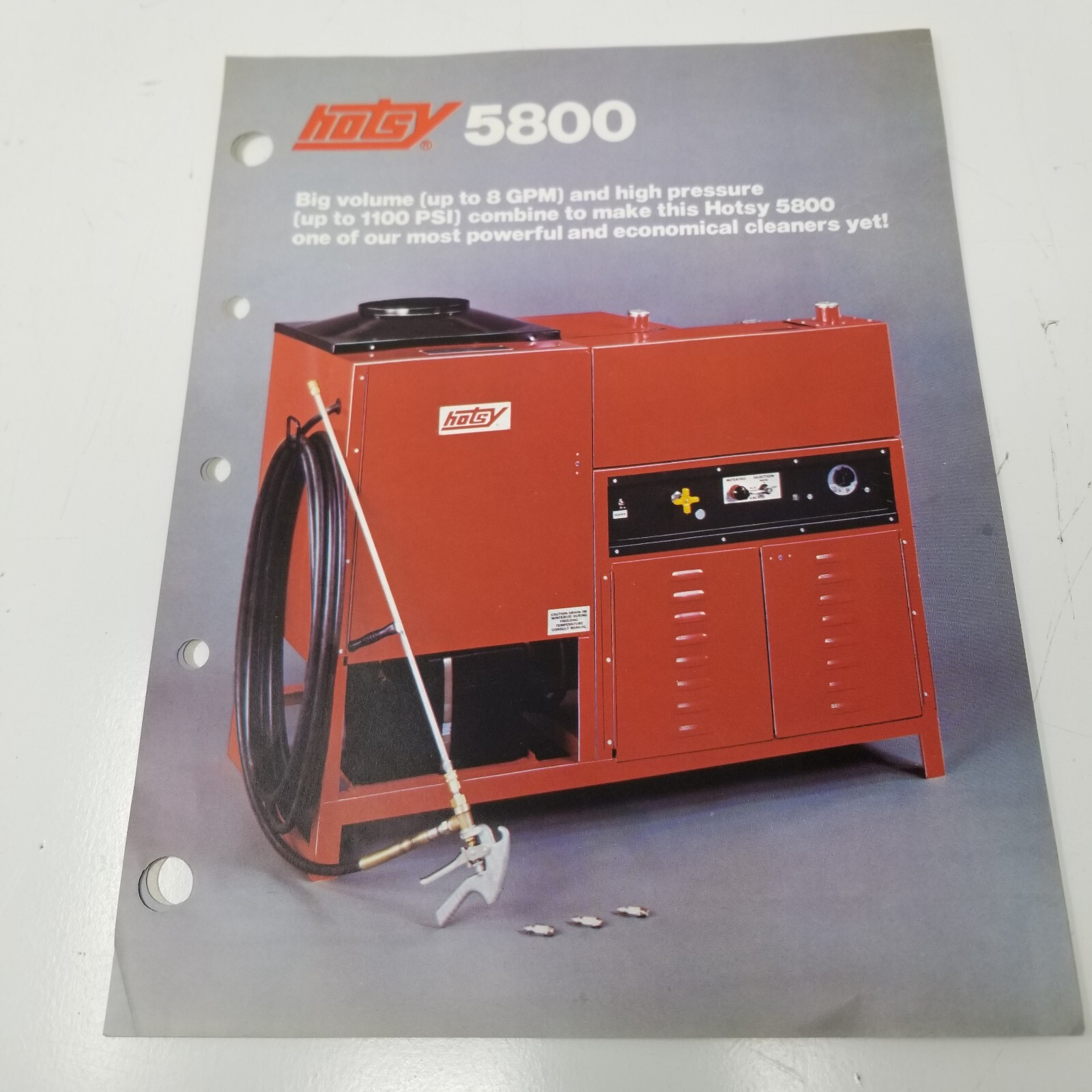 Hotsy Hotsys Pressure Washers 5800 640 610 Sales Brochures Set of 3