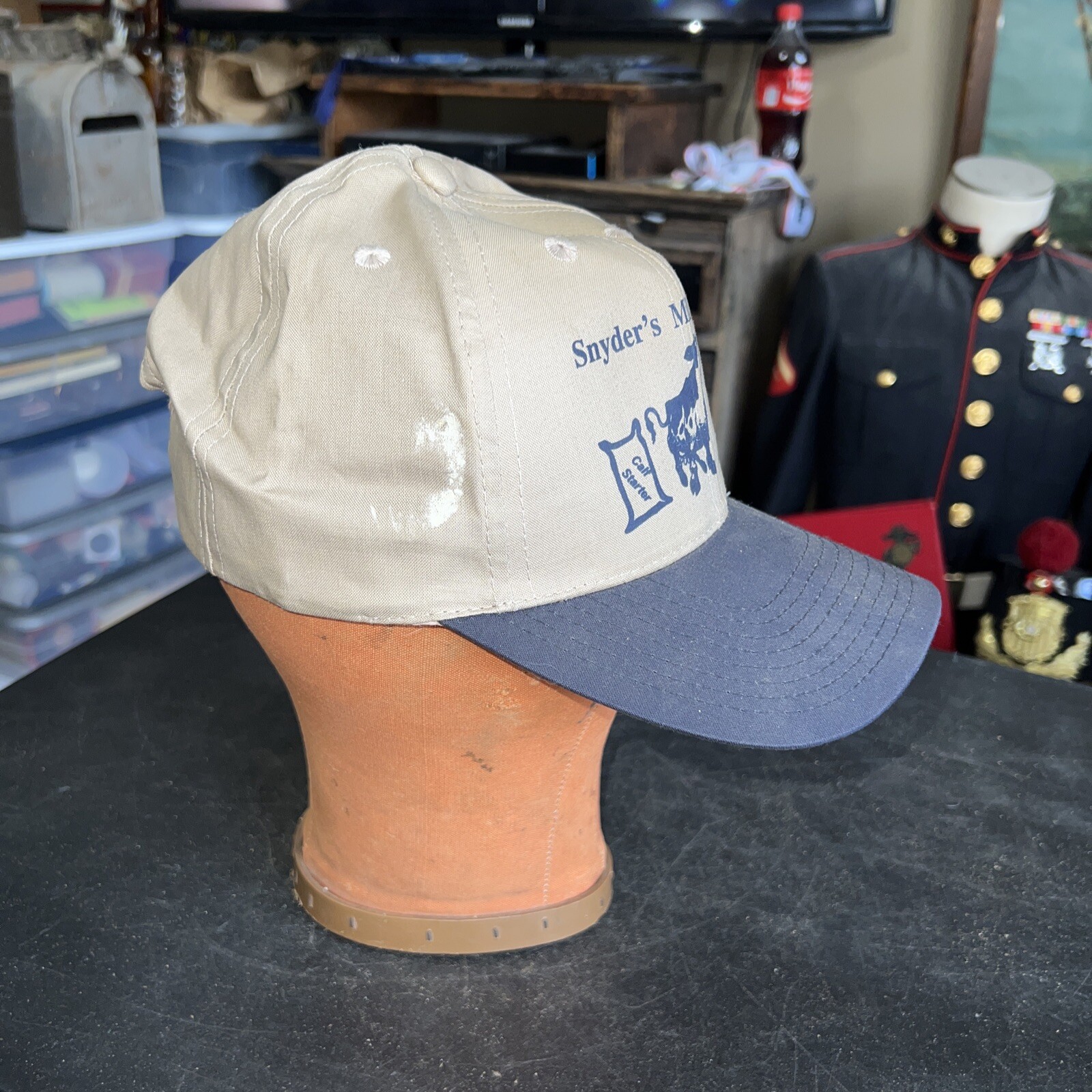 Very Early York County Pa Trucker Hat SNYDER’s MILL Dairy & Calf Feed Farming