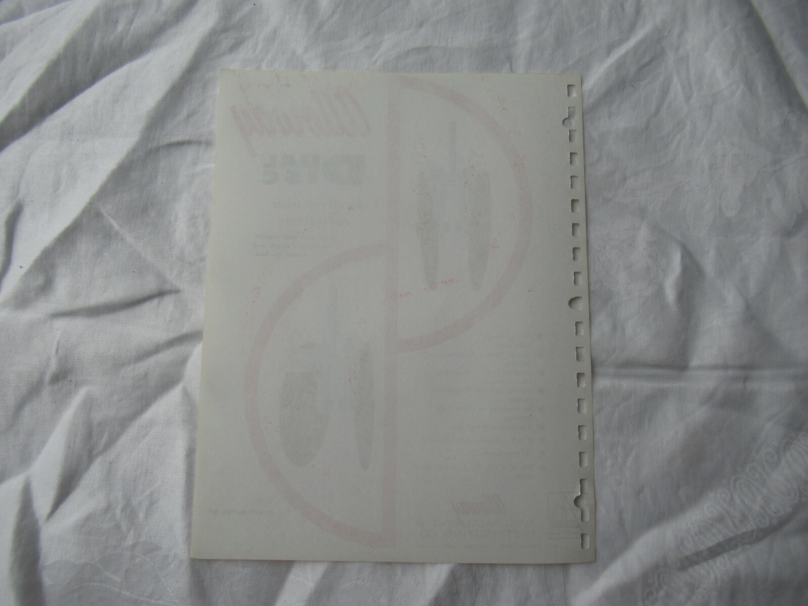 Alloway dual disc specification sheet brochure