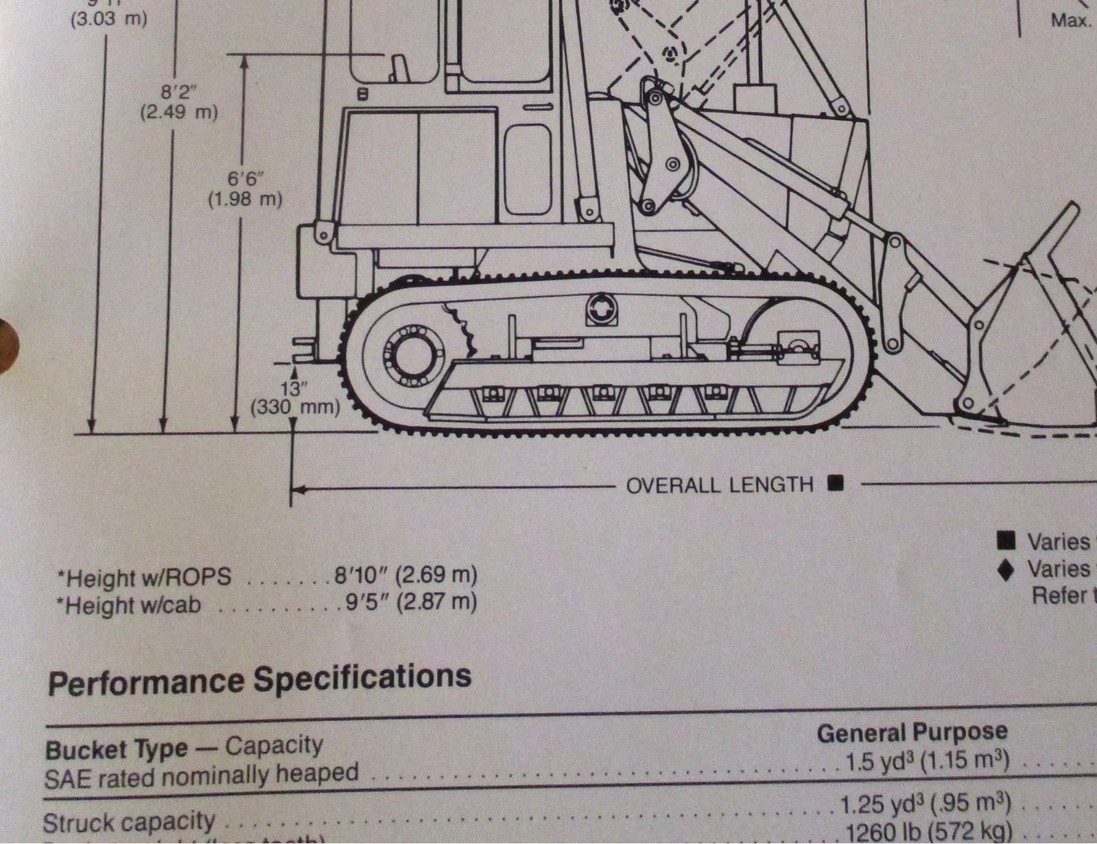 Case 855D Crawler Loader Sales Brochure Literature Ad CE45490 Dated 1990