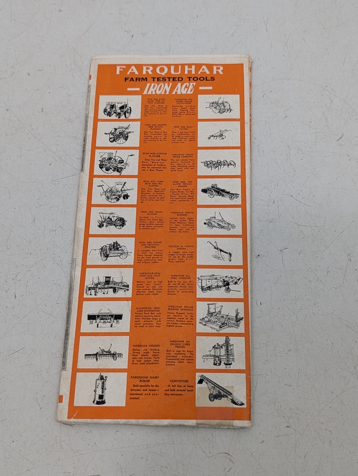 Vintage Farquhar Co. Iron Age Potato Planters Dealer Sales Brochure Original
