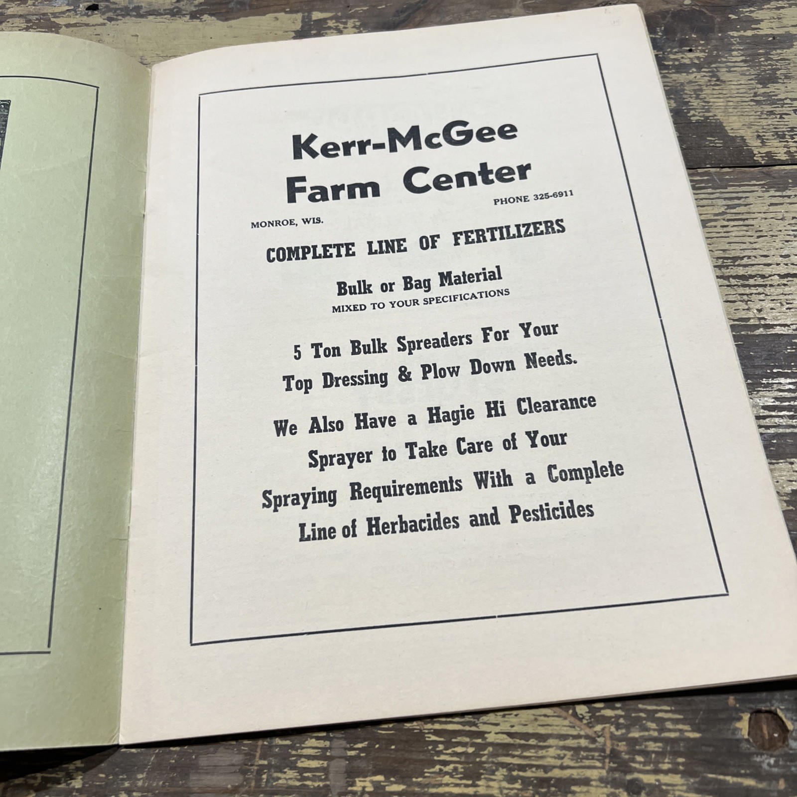 1967 Monroe, Wi Adv Farm Ledgers Record Book Crandall Oil Johnson Pontiac Kerr