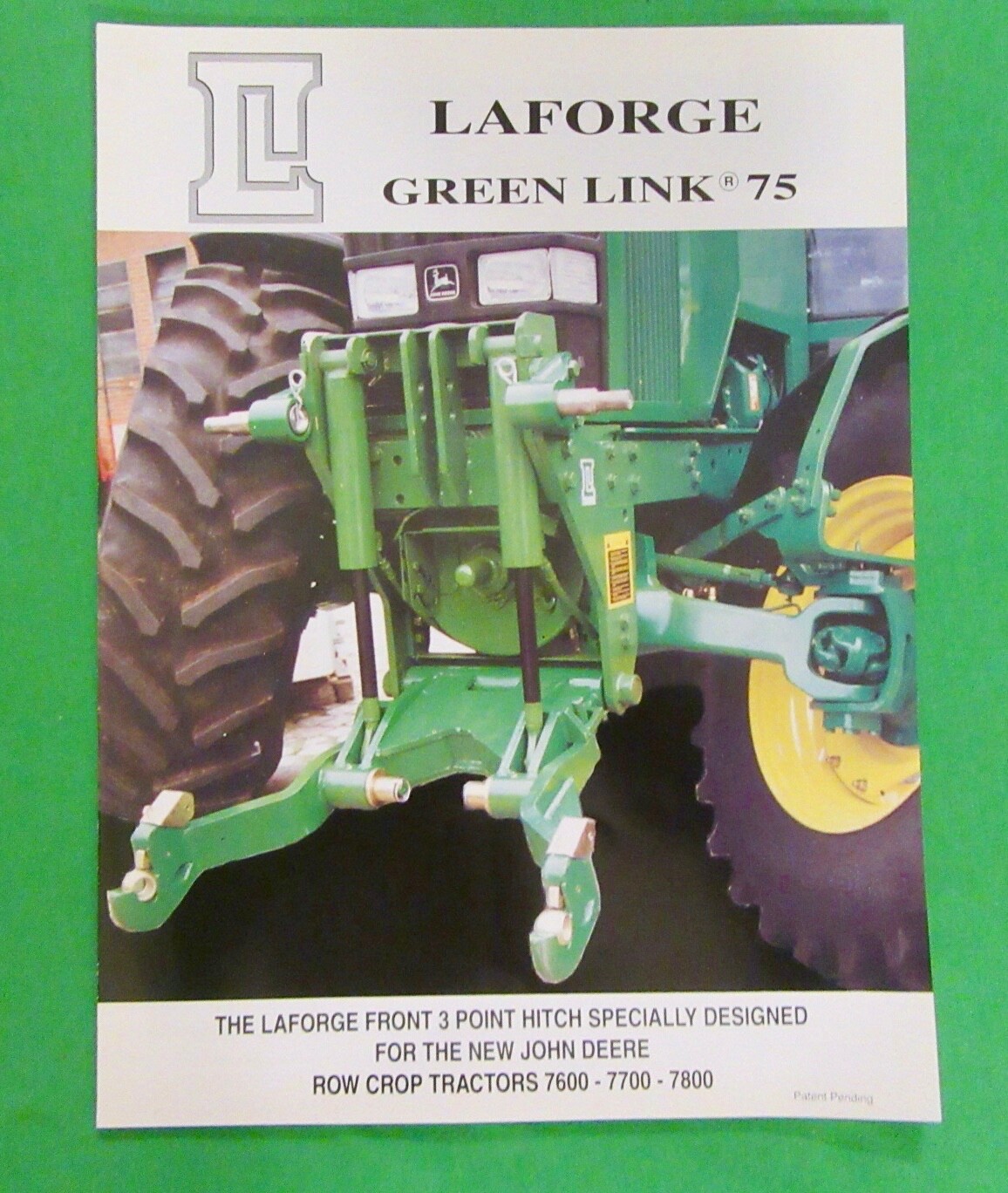 LaForge Front Three Point Hitch Sales Brochure With Prices (1995) 14 pieces