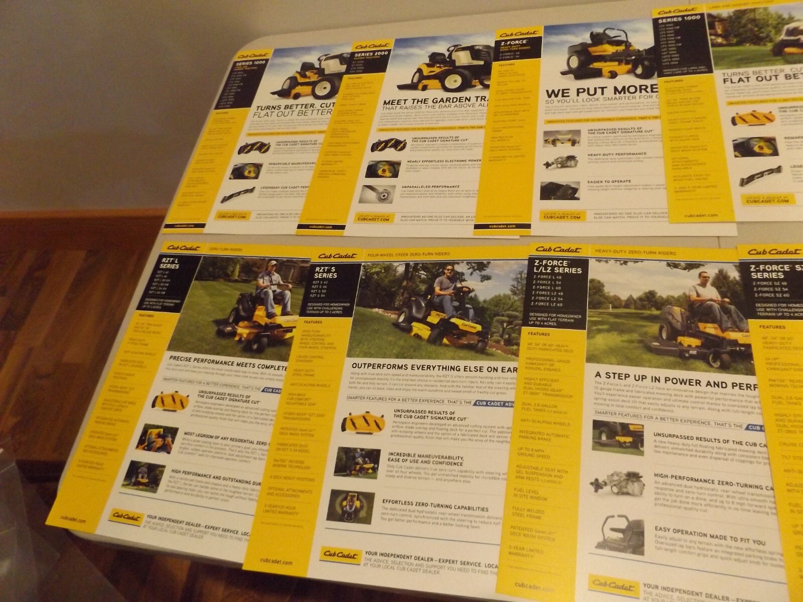 11-pc. CUB CADET GARDEN TRACTORS RIDERS, 2012-2014