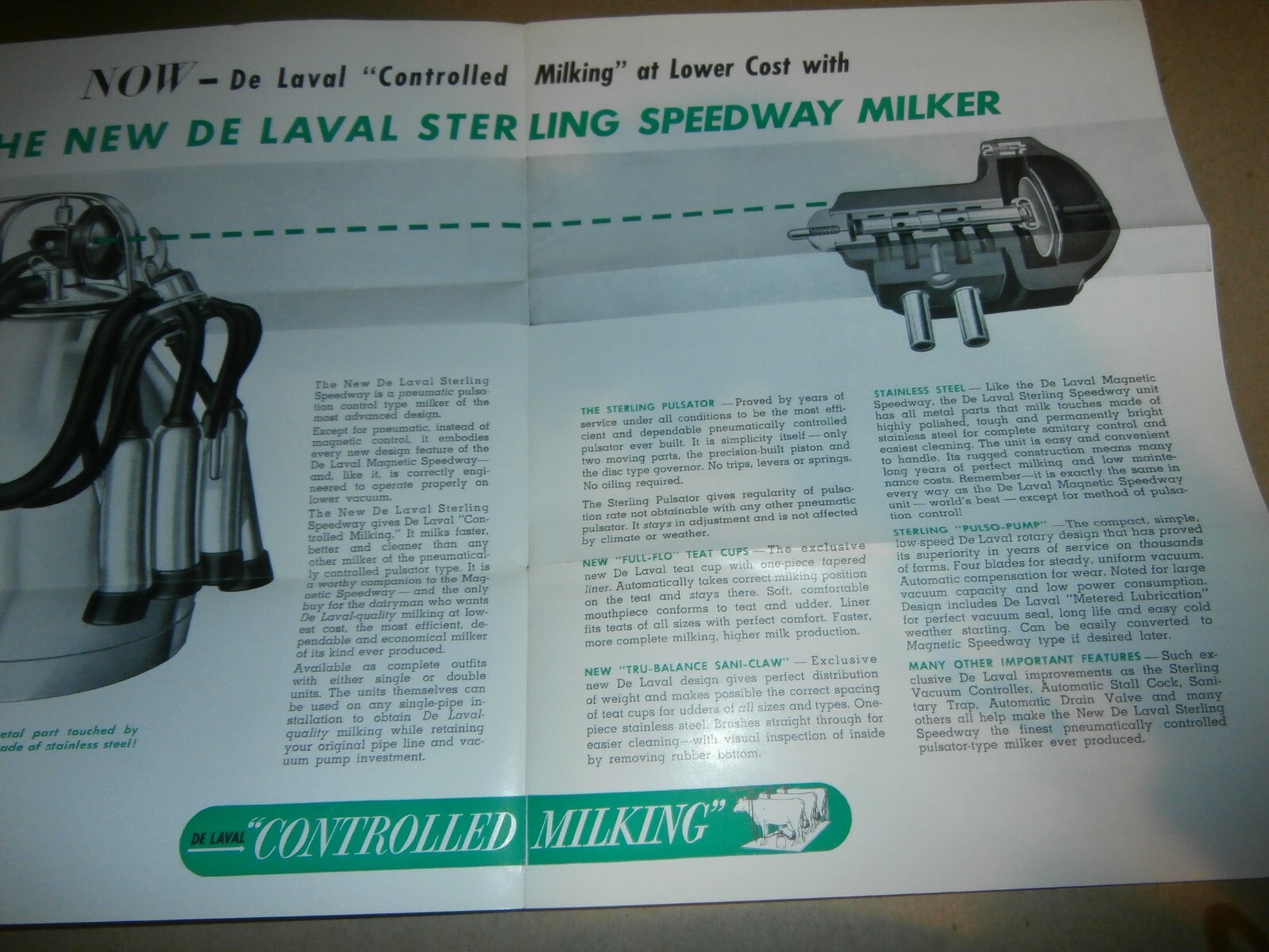 De Laval Speedway Milker Water Heater Separator Rubber Plant Brochures Lineboro