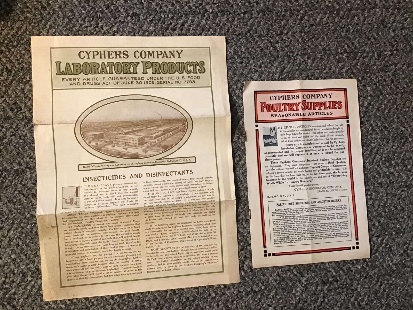Cyphers Poultry Supplies 1900s Seasonal Catalog/ Insecticides Farming