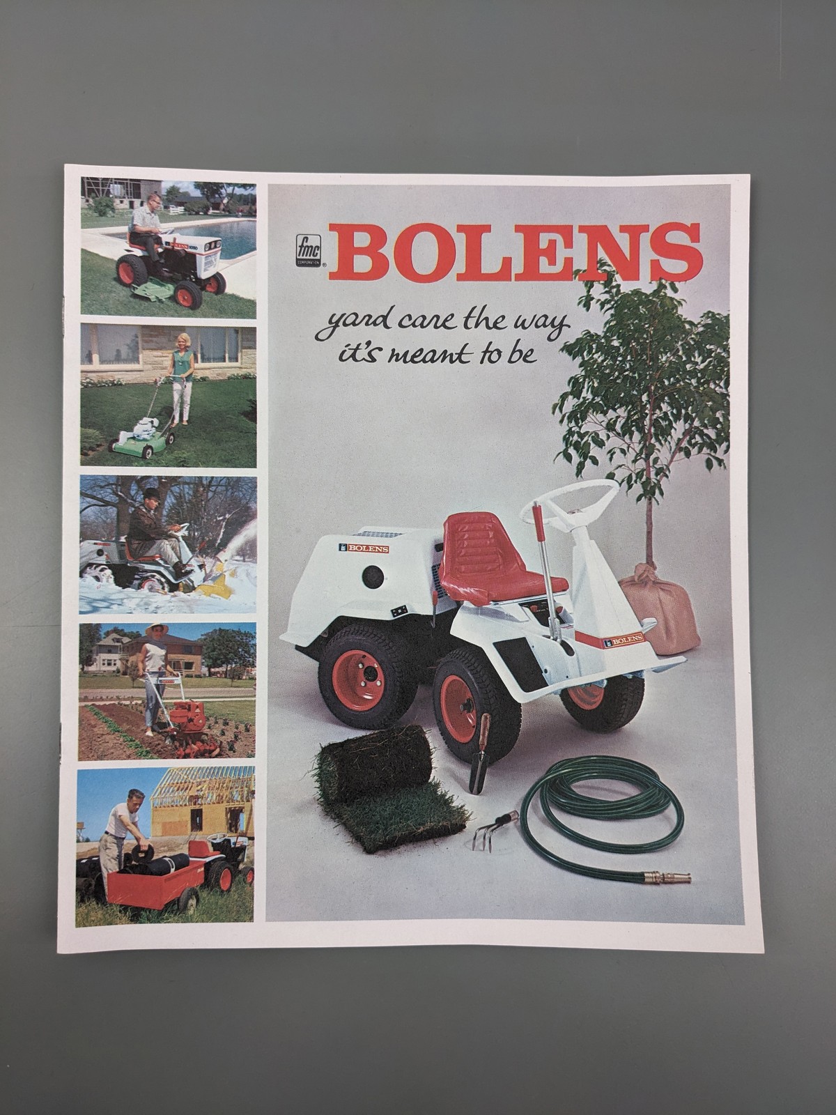 1965 FMC Bolens Mowers + Tractors Brochure ~ Yard Care The Way It&rsquo;s Meant To Be
