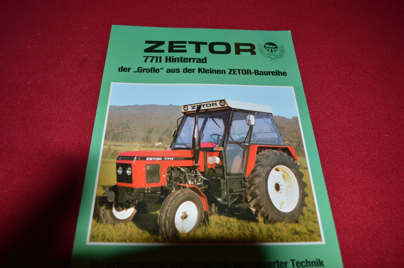 Zetor 7711 Tractor 30 years in Germany Dealer&rsquo;s Brochure LCOH